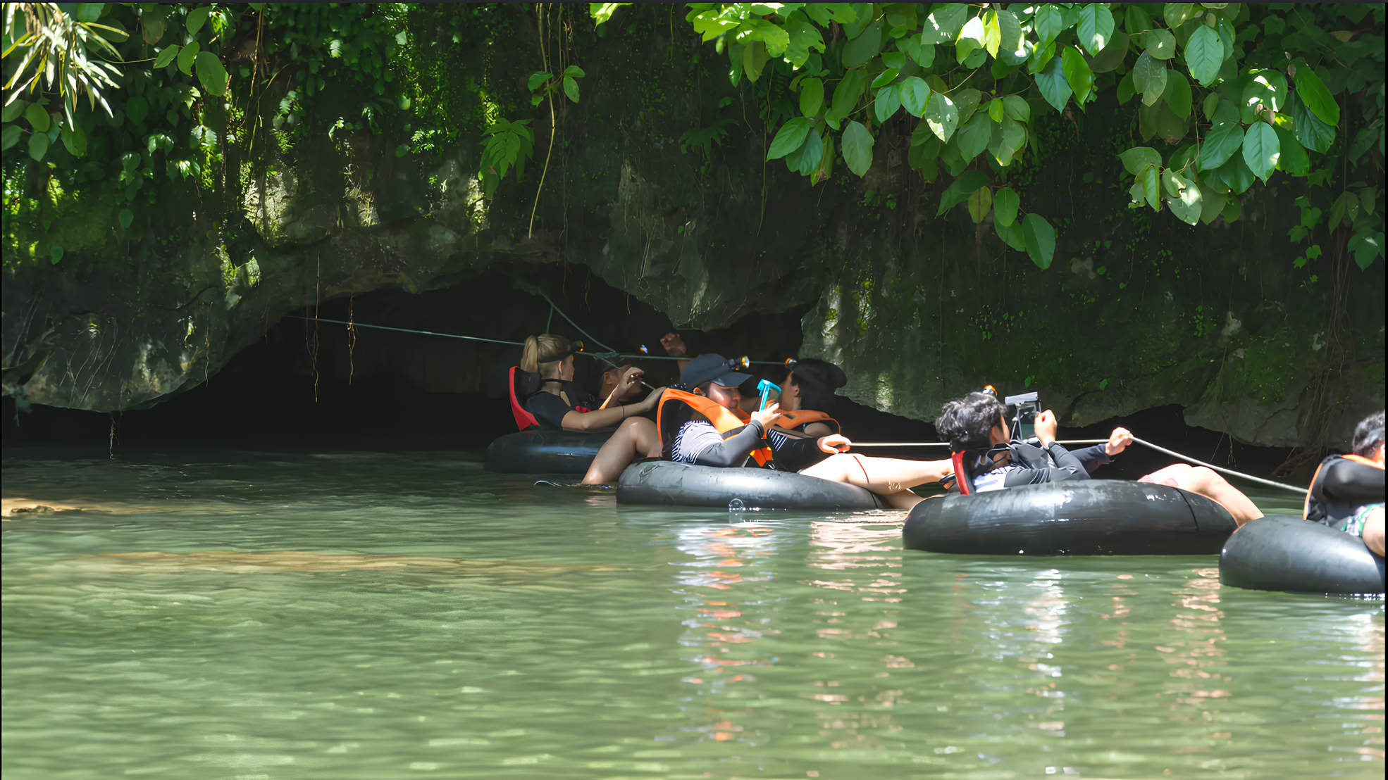 Angel Cave, Cave Tubing, Zipline & Blue Lagoon Kayaking Tour